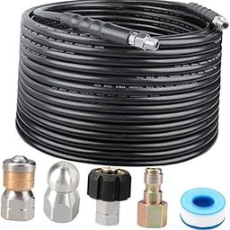 CALANDIS™ Pressure Washer Sewer Jet Kit for Industrial Bathroom Floor Drains Sewers-image-63