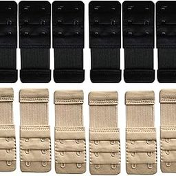 � Bra Hook Extender-2 Hook - 3 Rows (with Extra Elastic) Save Your Bra Increase Cream,Black colos-32