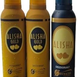 Alishaa blue Gold unisex Deodorant Body Spray(gold 2 +1 PCS blue free), 200ml, Pack of 3-image-100