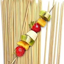 Royals Wooden Skewers (Round 12inch 2mm), Bamboo Skewers, Frying Sticks, Barbeque Sticks, BBQ Sticks,-1