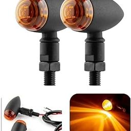 ELTRON TURBO Harley bullet style led indicators motorcycle Off-road vehicle modified turn signal zinc alloy black metal universal for all m8 bikes-8