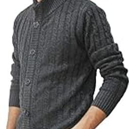 Mens Woollen Buttoned Sweater Full Sleeves for Winters-image-30