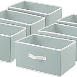Kuber Industries (Set of 6) Foldable Organisers Storage Box for Clothes | Dress Organizer & Cubbies Storage Cubes for Innerwear | Undergarments | Socks | Jeans | Books Arranging Utility Box (Grey)-image-69