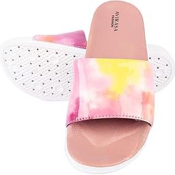 Women Slides | Tie & Die Printed Slides| Comfort Trendy Stylish Fashionable Daily Use Slippers/Slides for Women-image-48