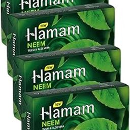 Hamam Soap Neem 100g ..pack of 4..HUMARABAZAR...-0