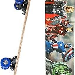 P PAYTAG® Skate Board, Street Surfing Skateboard,4 Wheels, 24 inch Portable Mini Skate Board for Boys and Girls (Colours May Be Vary from Images) (Avengers Mini Skateboard)-image-17