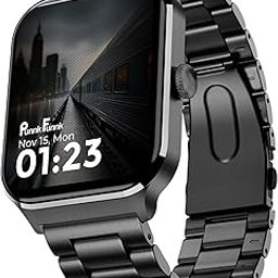 PunnkFunnk NovoLux HD Display Smartwatch for Men & Women Answer/Make Calls, Heart Rate Monitor, 113+ Sports Modes, Step Counter, IP68 Waterproof, Compatible with Android & iOS(Metal Black)-27