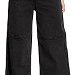 Black Wash Straight Fit Drawstring Jeans-image-65