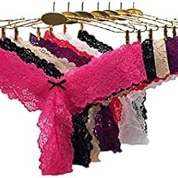 2 Pieces Pack Stretch Lace Sexy Thong Panties-image-95