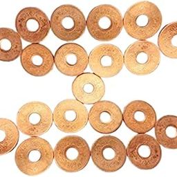 Shreerudra Set of 21 Pcs Copper Coin/Sikka with Hole for Pooja/Astrological and Lal Kitab Remedy-picture-29