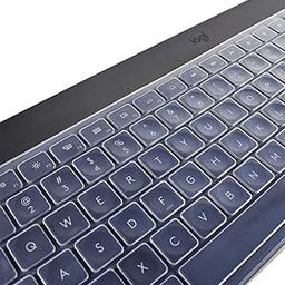 Ubervia Silicone Clear Keyboard Cover Skin Protector Compatible with Logitech MX Keys Advanced Wireless Illuminated Keyboard & Logitech Craft Advanced Wireless Keyboard (NOT for Desktop Keyboards)-image-19