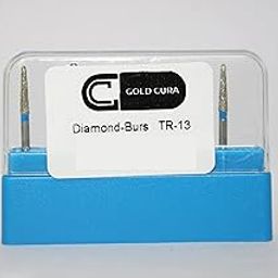 Gold Cura Dental Diamond Bur | Tapered Round (TR-13)-picture-32
