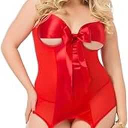Women's Plus Wrapped Up Merrywidow Set-image-47