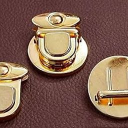 RED Appel Purse Push Lock Set of 2 | Durable Gold Tuck Lock Clasp for DIY Purses, Handbags, Travel Bags | Stylish Thumb Lock Closure for Secure Fit-1