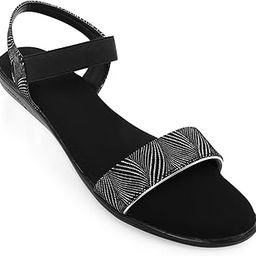 Women's Casual Open-Toe Flat Sandals | College, Work, Smart-Casuals, Ethnic, Festive Occasions, Shopping, Outdoor Sandals for Women | Big Sizes Only-picture-5