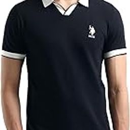 u.s. polo assn. U.S.Polo Association Men's Regular Fit Solid Polo Shirt-picture-28