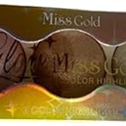 QUEEN BEE LUXURY Miss Gold 3 Color Powder Blush cum Eyeshadow Palette | Highly Pigmented | Long-Lasting | Lightweight & Blendable | Pack of 1-image-48