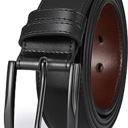 Men’s Casual Leather Jeans Belts 1 1/2” Wide 4MM Thick Alloy Prong Buckle Work Dress Belt for Men-picture-17