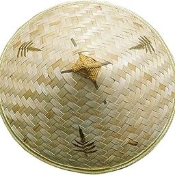 Bamboo Braided Oriental Sun Hat - Unisex Adults Kids Boys Girls - As Per Image - Perfect For Beach, Farming, DIY Art & More-picture-11