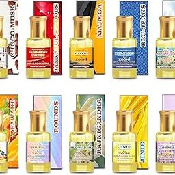 10 Unique & Trending Non-Alcoholic Attar Perfume Oils Combo Set for Men & Women – Long Lasting Fragrances – Alcohol-Free, Natural Scent Collection Roll-On Attars-image-32