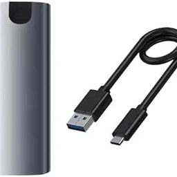 RUBOX M.2 SSD Enclosure Case | USB 3.1 Gen 2 Type-C to USB 3.0 | Compatible with M.2 NVMe & SATA NGFF SSD (2230/2242/2260/2280) | 10Gbps High-Speed External SSD Adapter for Laptop/Desktop-1