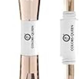 Colors Queen 4 in 1 Multifunctional Makeup Brush Set with Foundation Brush, Powder Brush, Eyeshadow Blending Brush & Flat Brush | Feathery Soft Bristles Makeup Brushes for Women-0