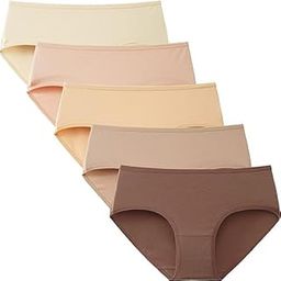Women Soft Cotton Hipster Ladies Plain Bright Panty/Innerwear Inner Elastic Underwear Combo Pack 5 (Colour May Very)-image-70