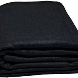 AAROHIT Black Plain Acrylic Wool Fauji Blankets, Solid-Design Single Bed for Donation Daan [Black] (225 cm x 150 cm)-image-11