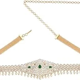 kushal's Fashion Jewellery Zircon Belt With Adjustable Chain Best for Festive Season & Special Occasion-picture-17
