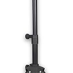 Rapidsflow Hair Dummy Table Stand 360 Degree Rotating Connector Sleek Black, Adjustable 38–64 cm Metal Mannequin Head Tripod Salon Hair Hairdressing Training Display Holder Dummy Wig Head Tools Accessories.,Pack of 1-11