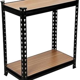 ginoya brothers Metal 2 Shelving Unit Adjustable Garage Storage Utility Rack Heavy Duty Shelves Organization Multipurpose Shelf Warehouse Basement Pantry.(2-Shelf)[ 2'3"X2"X1"]-picture-20