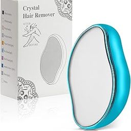 KIRA Epilator Painless Hair Removal Exfoliation for Magical Physical Hair Eraser, Reusable & Washable for Arms/Legs/Back For Men & Women (Blue)-picture-17