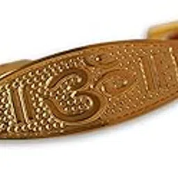 japam Gold Plated Om Grid Rudraksha Bracelet 8.5 Inches Length For Men-picture-48