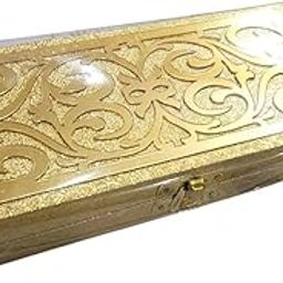 SHAKTISM Decorative and Attractive Cash Box With Clip Lock, Shagun, Jewellery, Money Box Envelop Wedding, Gift Box, Bangel box (Pack of 1Pc) (Golden-StylishFlower-Design)-image-81