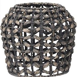 CALANDIS™ Woven Lampshade Hanging Lights Hanging Lamp Cover for Home Desk Lamp Bedroom Black | Lamp Shades | Lamps, Lighting & Ceiling Fans-picture-11