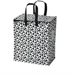 IKEA Polypropylene 10 Kg Bag For Laundry And Groceries (Black And White), 25 Centimeters, 47 Centimeters-image-36