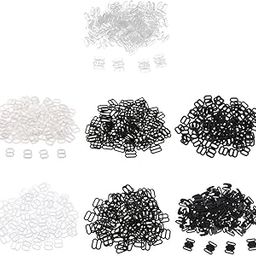 CALANDIS 50 Sets Plastic Bra Strap Adjuster Slider Hook Lingerie Buckle Clips Clear-image-23