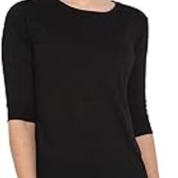Ap'pulse Women's 3/4 Rollover Sleeve Tshirt-10