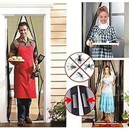 ROUMYKS Magic Curtain Door Mesh Magnetic Fastening Hands Free Fly Bug Insect Screen-11