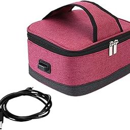 USB Lunch Box Electric Thermal Bag Food Warmer for Car Cooking Working Red-image-24