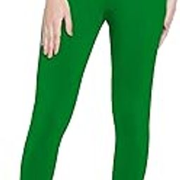 Women's Cotton Leggings | Soft, Stretchable & Comfortable | Available in S to 3XL | Perfect for Casual, Gym, Yoga Finest Fabric, Full-Length, High-Waisted Design - Pakistan Green-picture-3