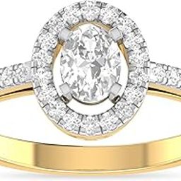 pc jeweller 18k (750) Yellow Gold and Solitaire Ring for Women-picture-24