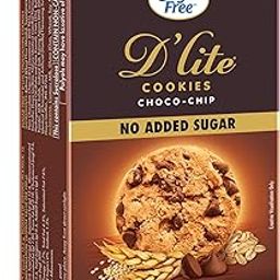 Sugar Free D’Lite Choco Chip Cookies | Zero Added Sugar | Made with Oats & Quinoa 150g-image-29