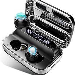 Motast Wireless Earbuds, BT 5.0 In Ear Earbuds with 140H Playtime, Stereo Noise Cancelling with Mic, USB-C Charging Case, IP7 Waterproof Headset for Sports (Black)-image-22