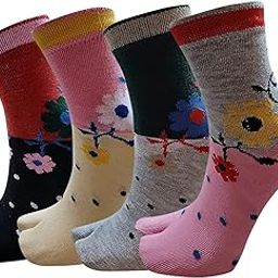 Women's Deisgner Thumb Ankle length Pure cotton Multicolor Premium All Season Fancy Socks.-picture-7