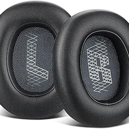 SOULWIT Replacement Ear Pads for JBL E65 (E65BT E65BTNC)/Live 650 (650NC 650BTNC)/Duet NC Over-Ear Headphones, Earpads Cushions with Softer Leather, Noise Isolation Foam - E65BT PL Black-image-64