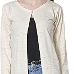 Solid Cotton Regular Length Long Sleeves Scoop Neck Shrug-image-11