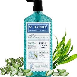 ST. D'VENCE Refreshing Ocean Drop Salicylic Acid Body Wash Shower Gel For Women & Men with Seaweed Extract & Vegan Collagen | Paraben & Sls Free | Body Wash For Summer - 700 ml-picture-46