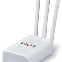 COFE CF-807 WDIII with 300Mbps Speed 4G & 5G Sim Support Wi-Fi Router, Single_Band No Configuration Required, with Nano SIM Card Slot and 3 Antenna (120MB RAM, White) Water Proof WiFi Device-15