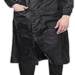 Men's Polyester Water Resistant Long Long Length Rain Coat (Pack of 1)-image-74